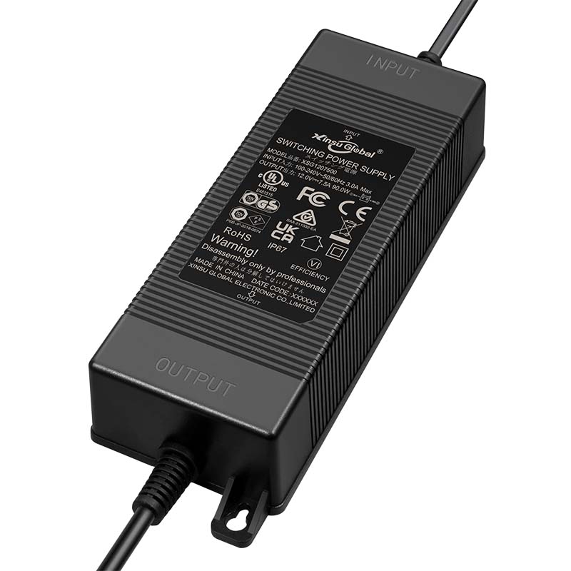 24V5A電源適配器 開(kāi)關(guān)電源120W灌膠防水電源